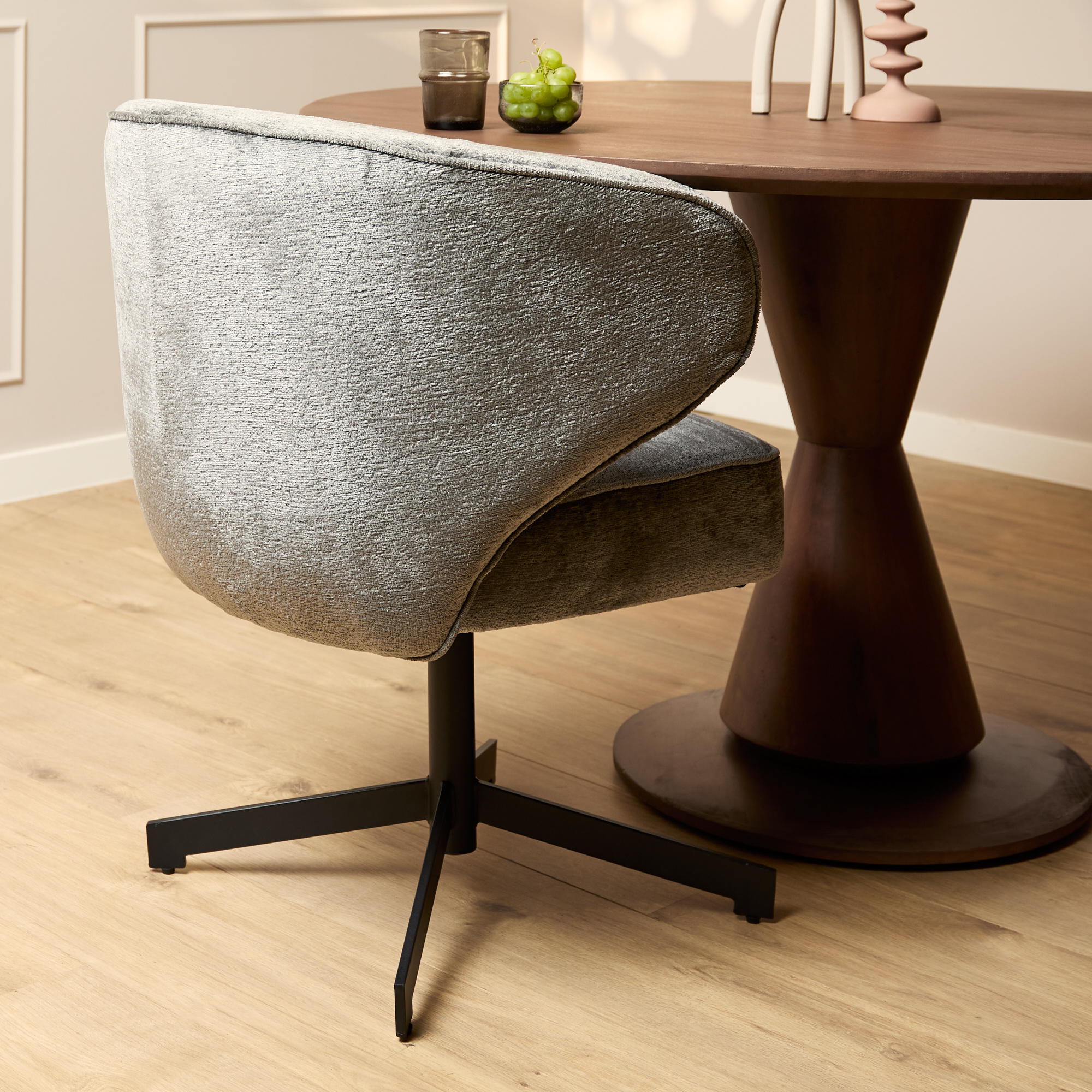 Starfurn - Eetkamerstoel Persie - Grey - Set van 2