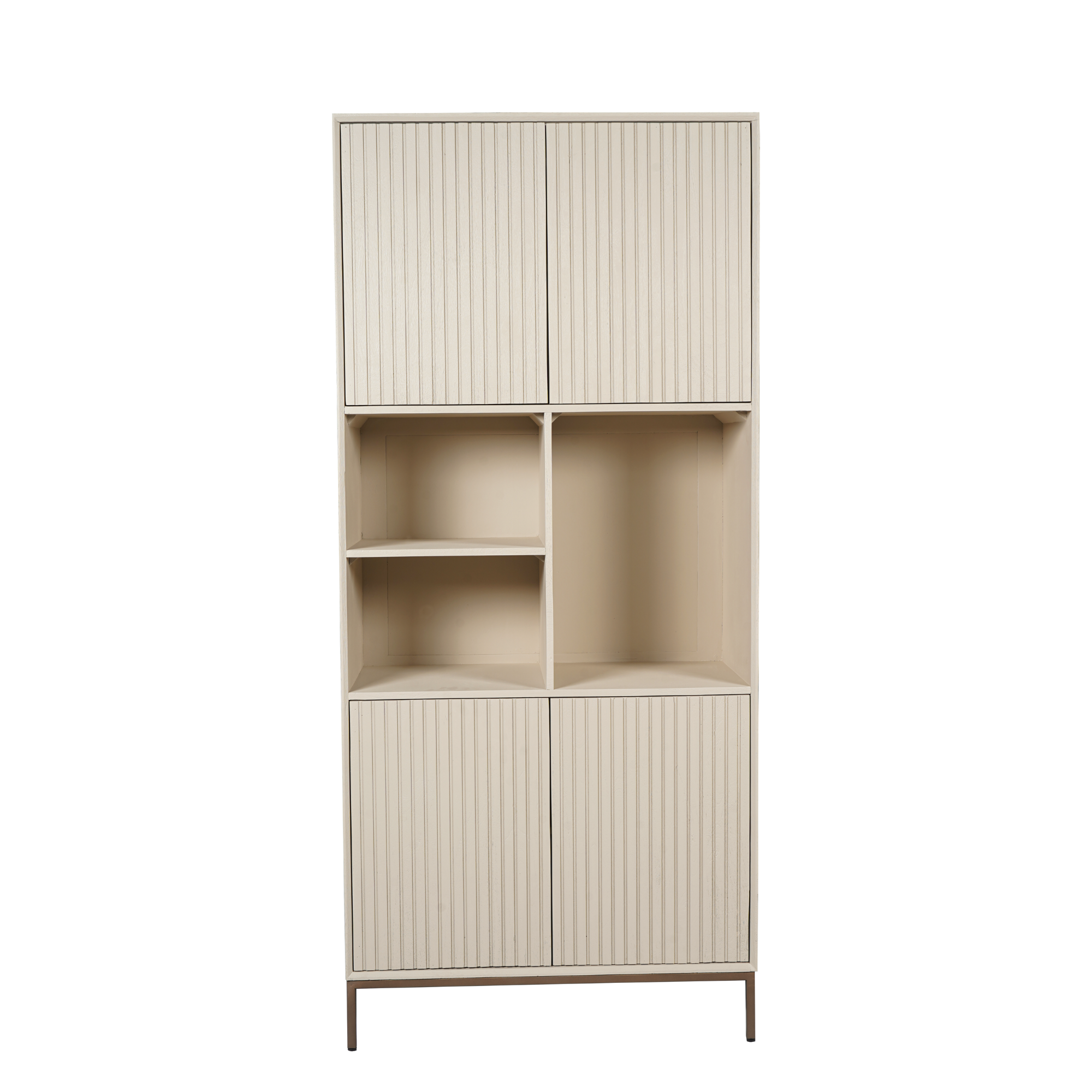 Starfurn - Vakkenkast Madison - Beige - 45x90x200 cm