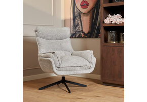 Starfurn - Fauteuil Vera - Grijs - 83x115x59 cm