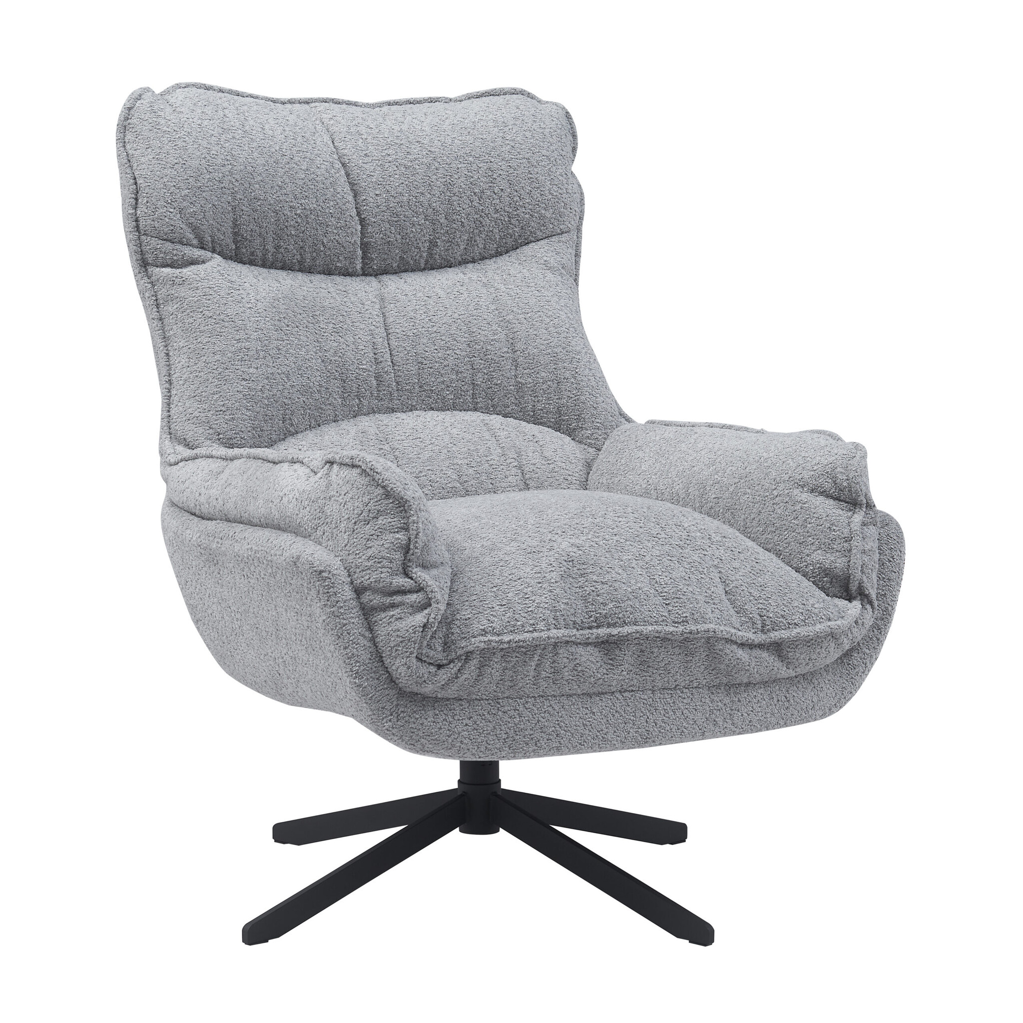 Starfurn - Fauteuil Vera - Grijs - 83x115x59 cm