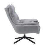 Starfurn - Fauteuil Vera - Grijs - 83x115x59 cm