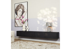 Starfurn - Tv meubel Vision - Zwart - 30x240x35 cm