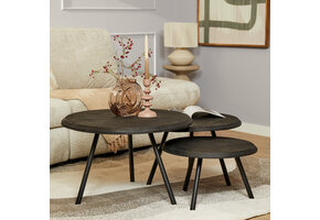 Starfurn - Salontafel Ohio - Zwart - 70x70x45 cm