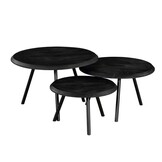 Starfurn - Salontafel Ohio Black - 70 cm- set van 3