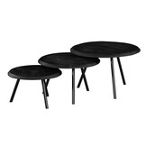 Starfurn - Salontafel Ohio Black - 70 cm- set van 3