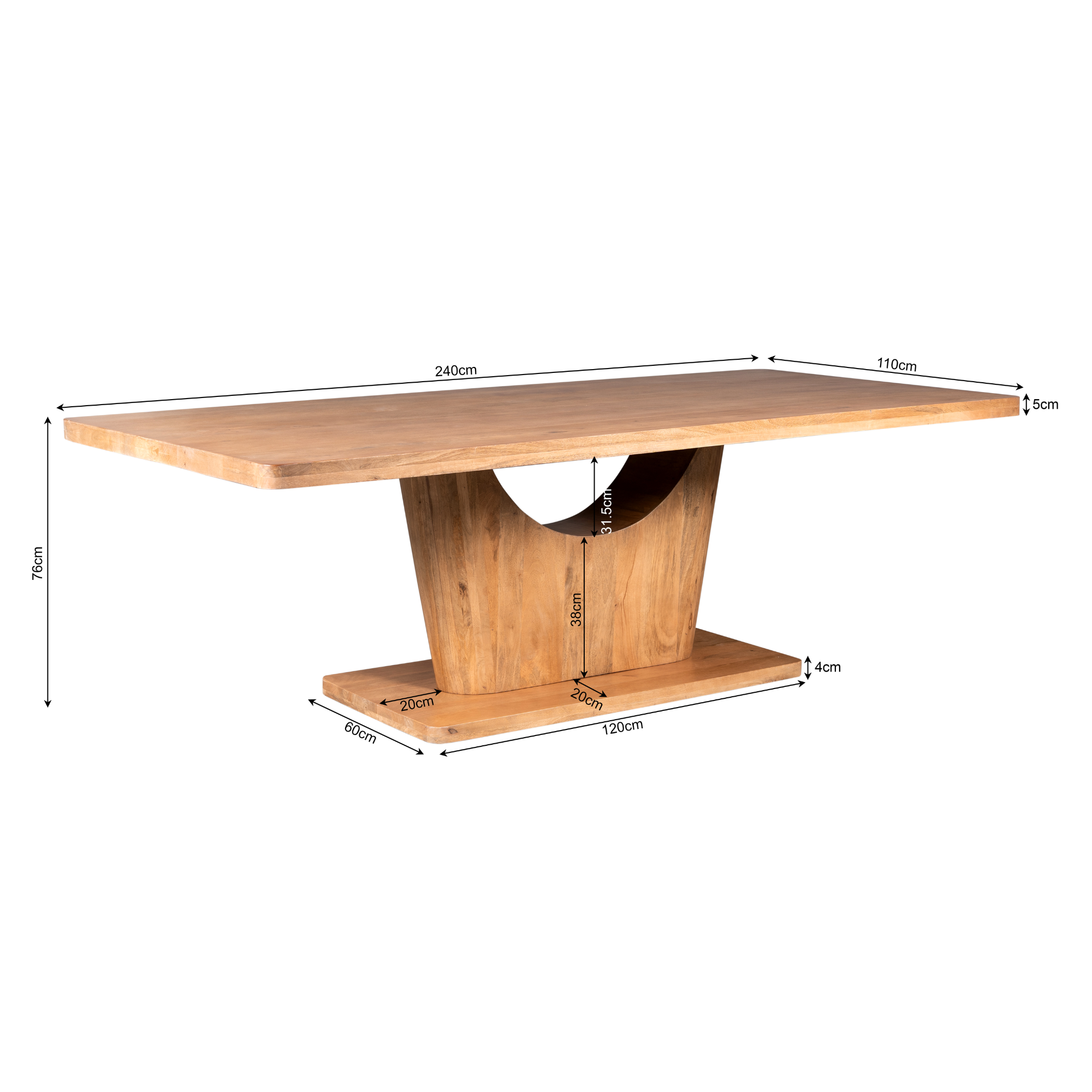 Starfurn - Eettafel Voco - 240 cm - Naturel