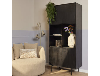 Starfurn - Vakkenkast Madison Black - 90 cm