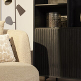 Starfurn - Vakkenkast Madison Black - 90 cm