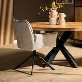 Starfurn - Eetkamerstoel Dani - Grijs - 58x67x64 cm