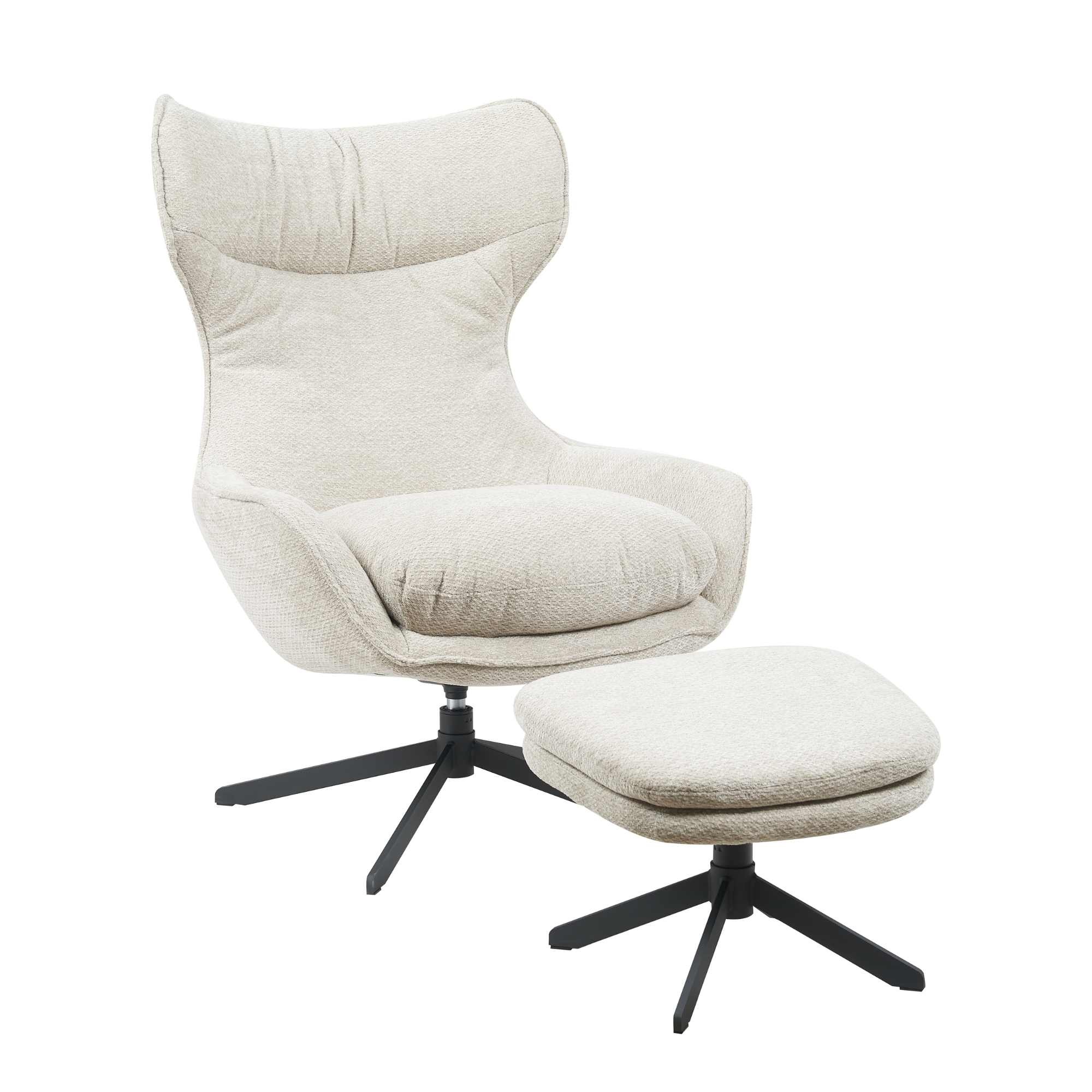 Starfurn - Fauteuil Liv - Taupe - 85x77x108 cm