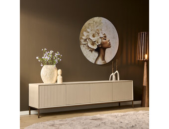 Starfurn - Tv meubel Madison - Beige - 45x210x55 cm