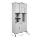 Starfurn - Vakkenkast Madison - Bruin - 45x90x200 cm