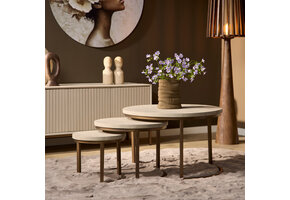 Starfurn - Salontafel Madison - Beige - 70x70x45 cm