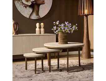 Starfurn - Salontafel Madison - Beige - 70x70x45 cm