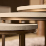 Starfurn - Salontafel Madison - Beige - 70x70x45 cm