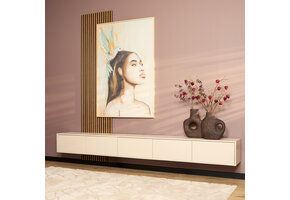 Starfurn - Tv meubel Vision - Beige - 30x280x35 cm