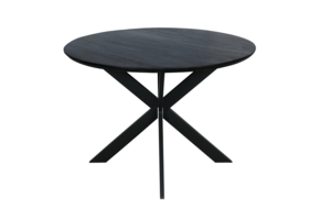 Starfurn - Eettafel Ferris - Zwart - 110x110x76 cm