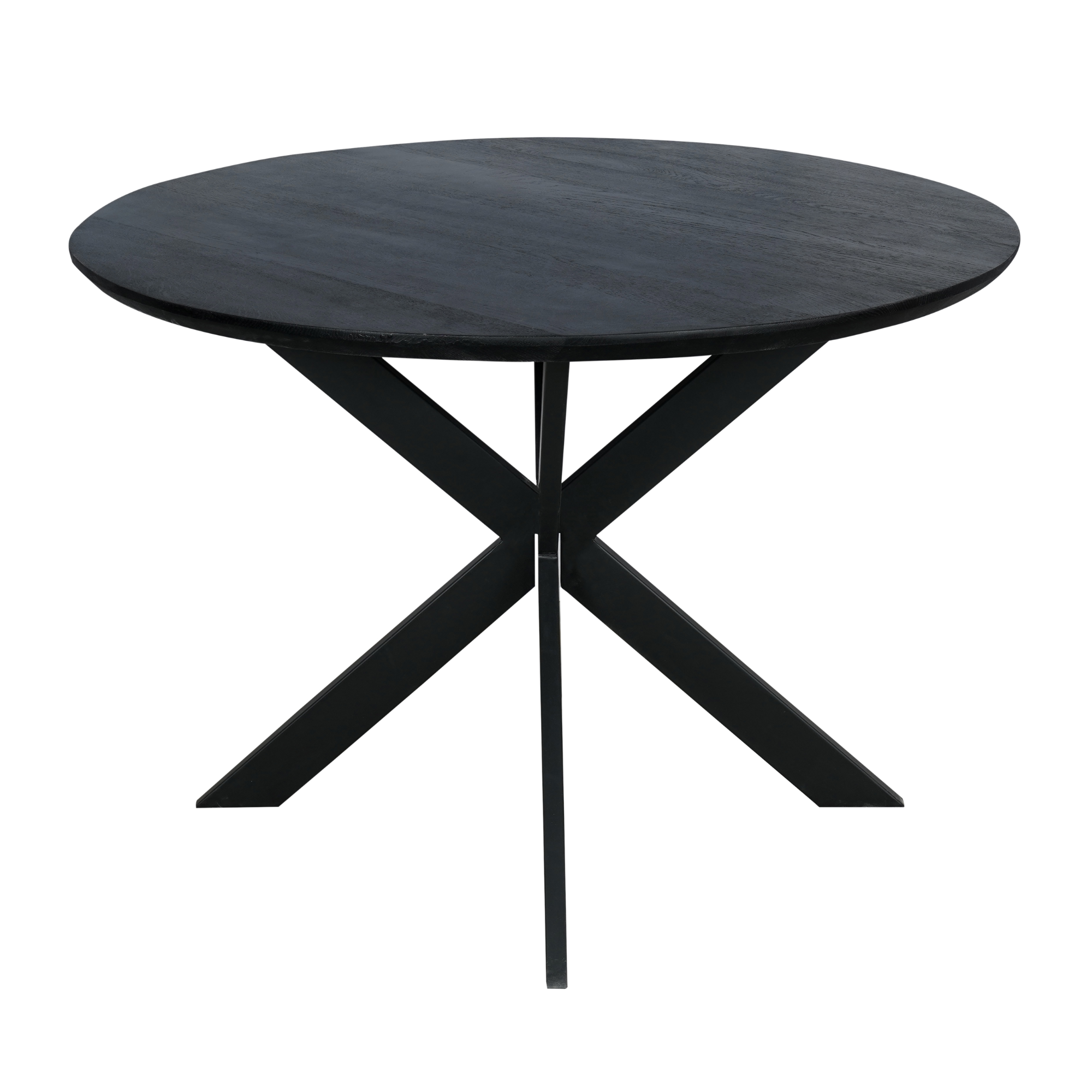 Starfurn - Eiken eettafel Ferris - Rond 110 cm - Zwart