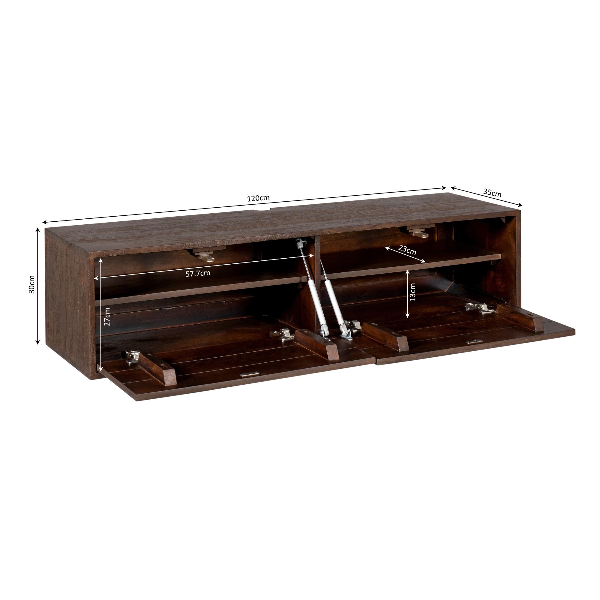 Starfurn - Tv meubel Vision - Bruin - 30x120x35 cm