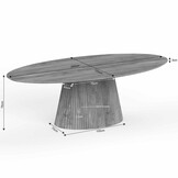 Starfurn - Eettafel Lana - Taupe - 120x240x76 cm