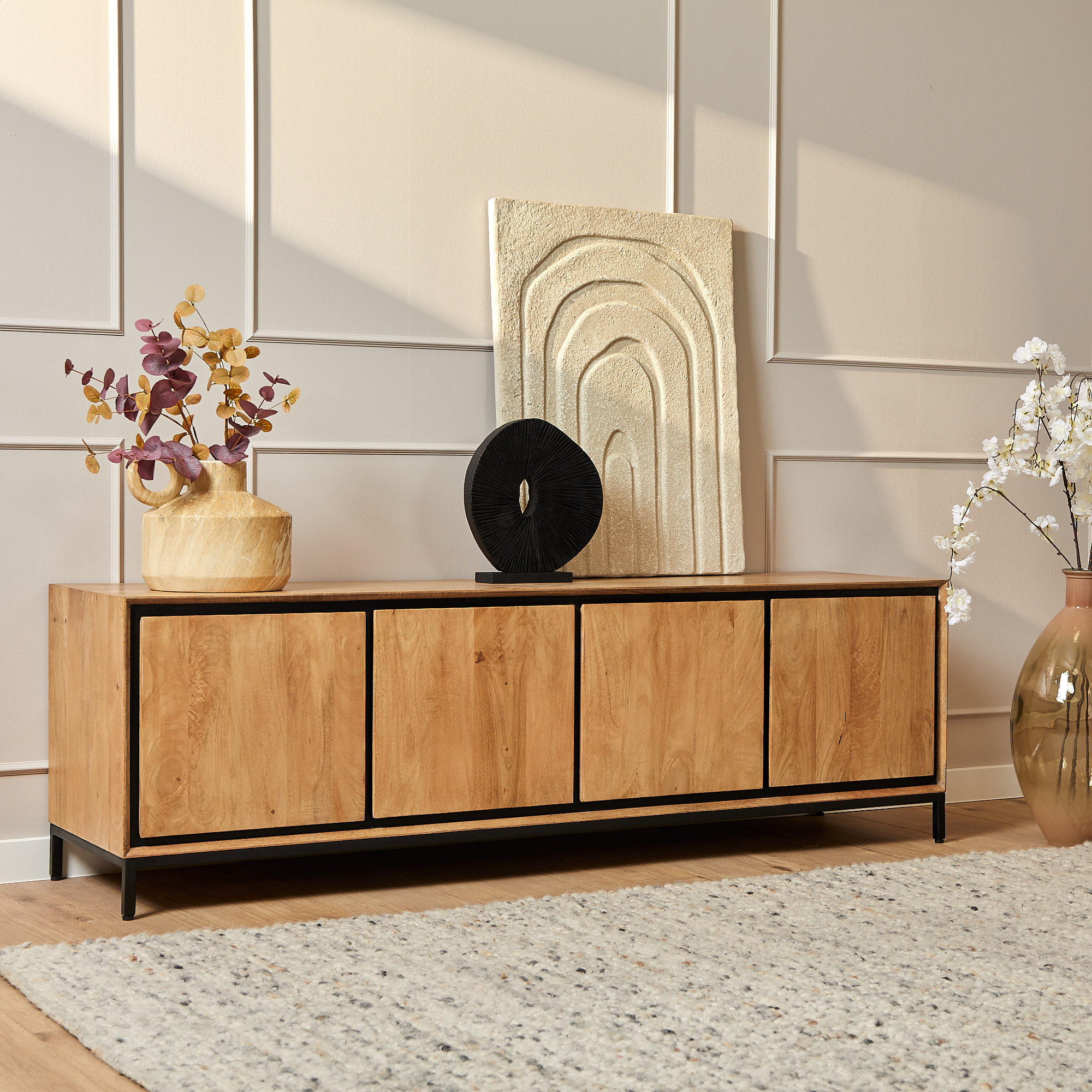 Starfurn - Tv meubel RichWood - Bruin - 45x180x55 cm