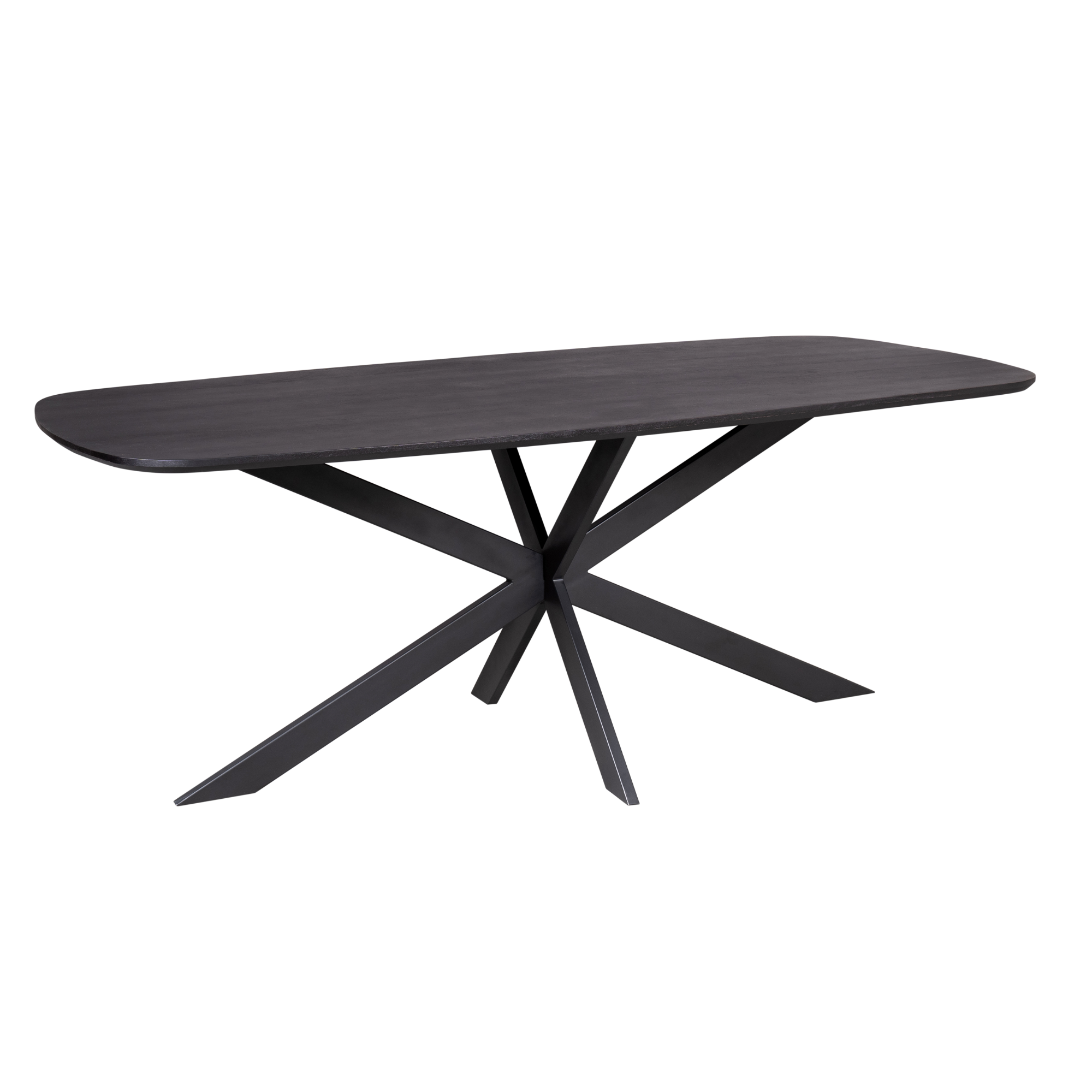 Starfurn - Eettafel Elegance Black - 200 cm - Deens ovaal