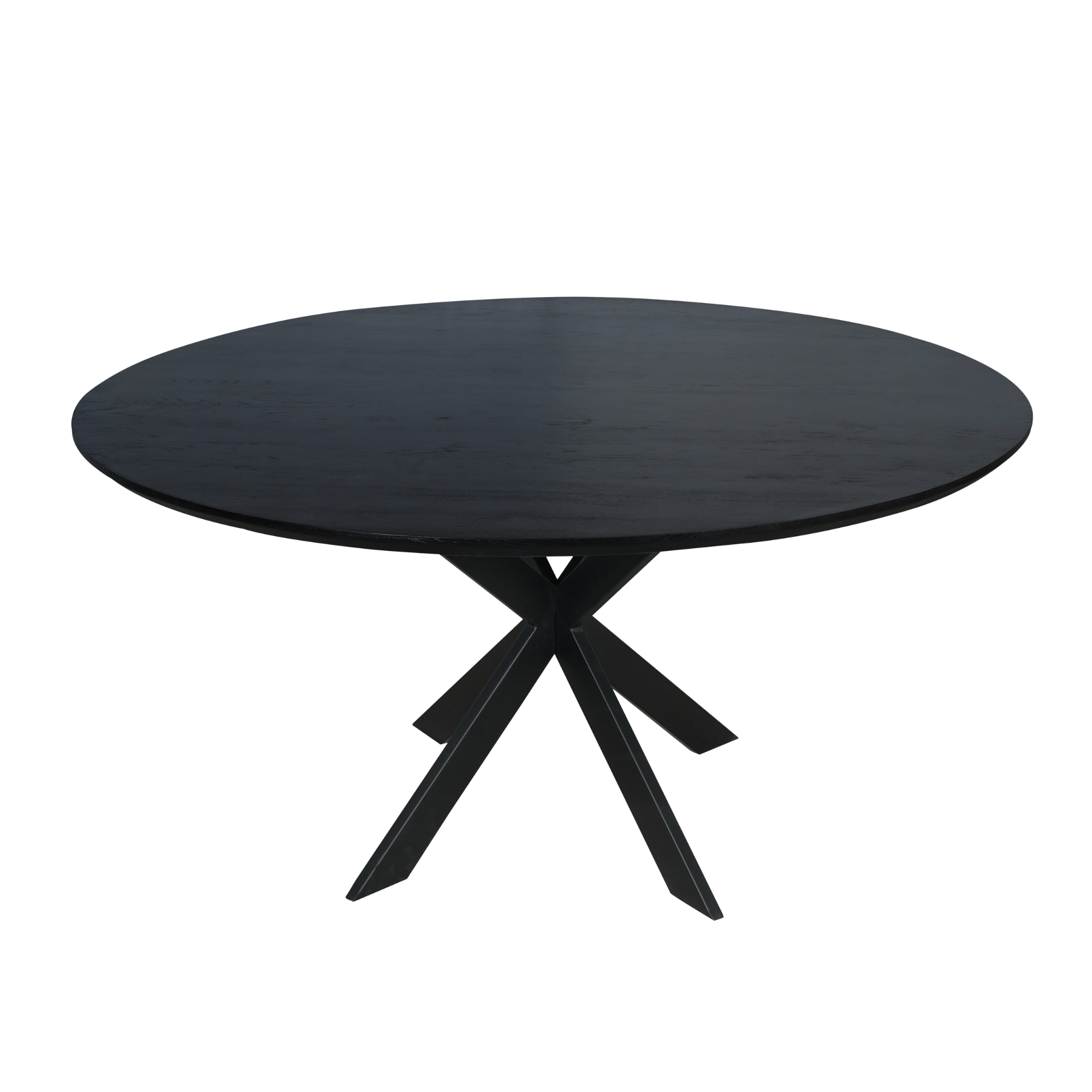 Starfurn - Eiken eettafel Ferris - Rond 150 cm - Zwart