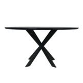 Starfurn - Eiken eettafel Ferris - Rond 150 cm - Zwart