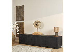 Starfurn - Tv meubel Brussel - Zwart - 42x200x46 cm