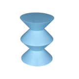 Starfurn - Bijzettafel Abel - Blauw - 33x33x45 cm