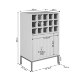 Starfurn - Wijnkast Madison Natural - 55 cm