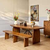 Starfurn - Eettafel Tense - Bruin - 100x300x76 cm