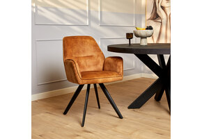 Starfurn - Eetkamerstoel Nova - Goud - 58x65x64 cm