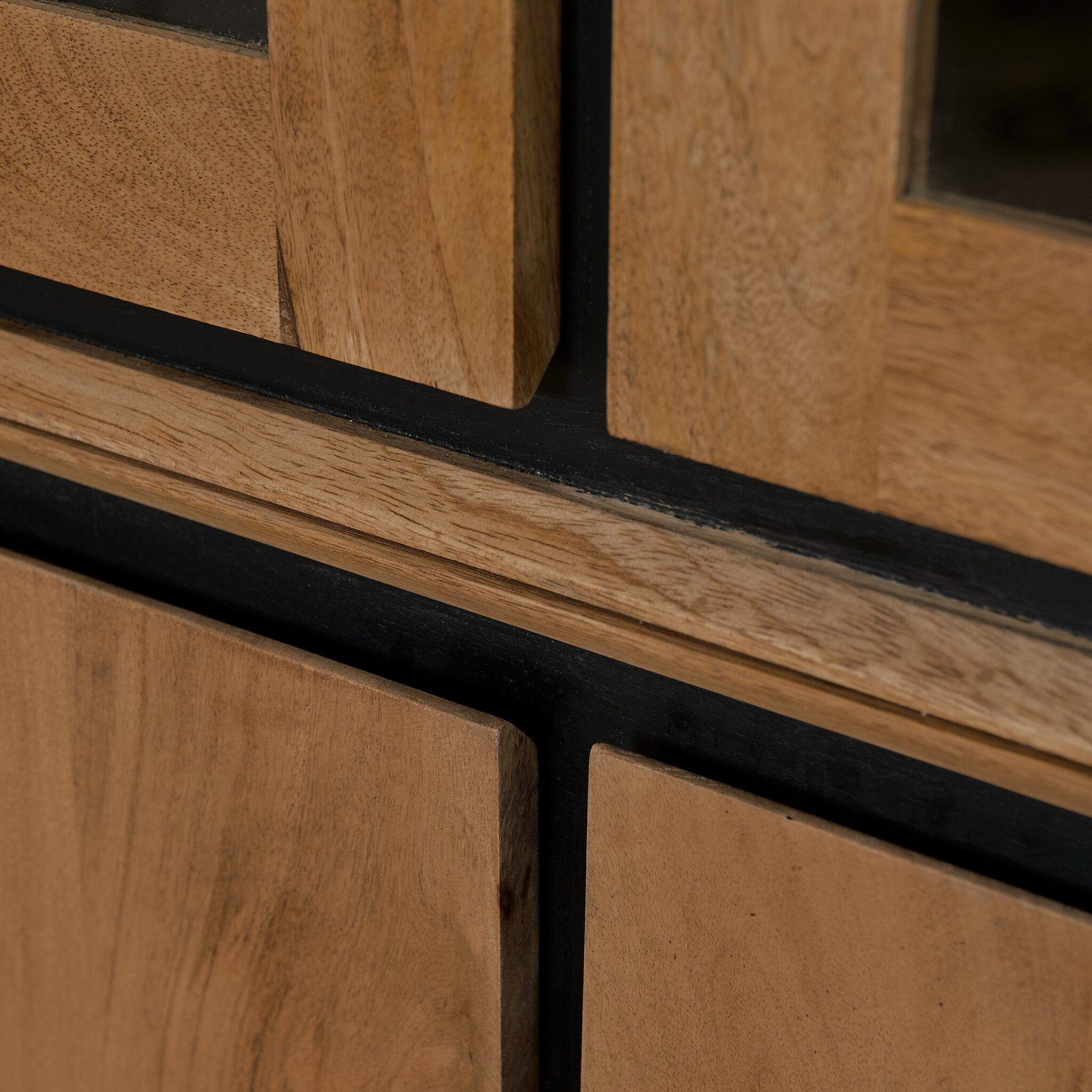 Starfurn - Vitrinekast RichWood - Bruin - 45x160x200 cm