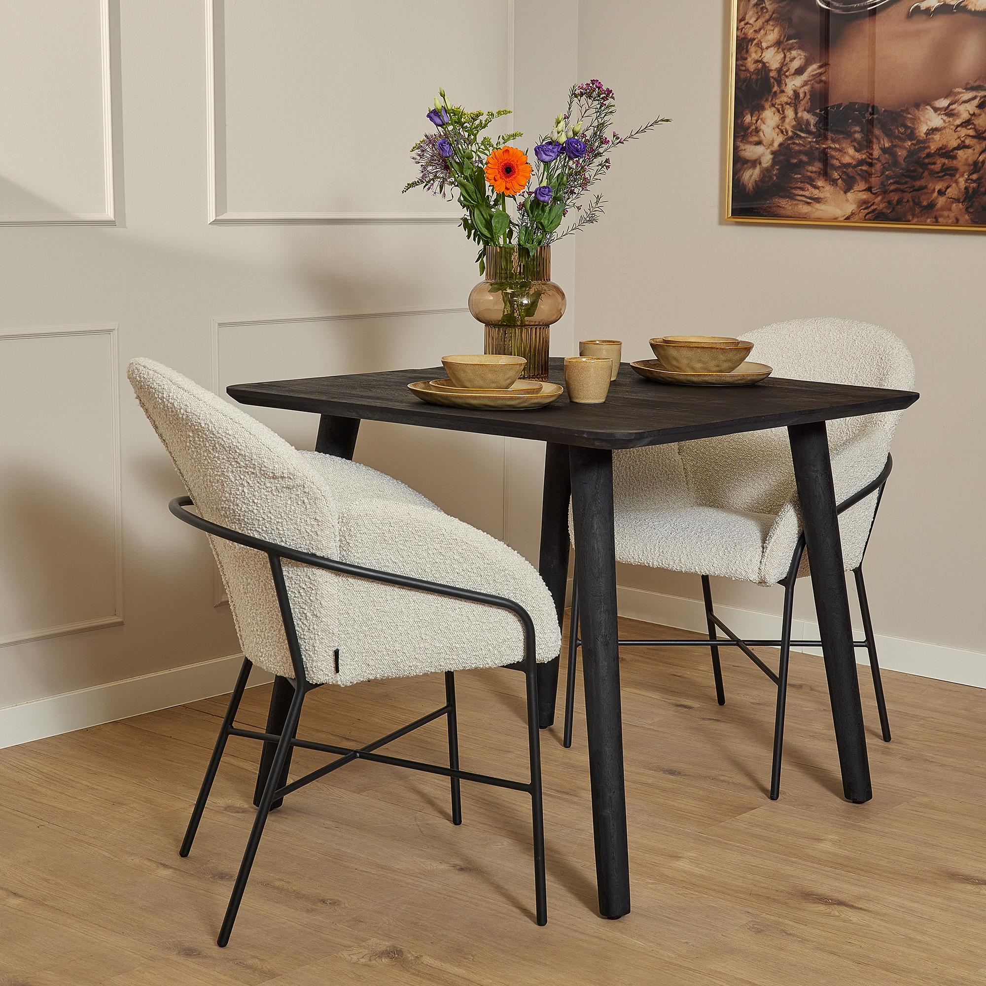 Starfurn - Eettafel Omaha Black - 90 cm