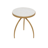 Starfurn - Bijzettafel Kay White marble - 40 cm