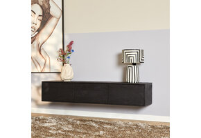 Starfurn - Tv meubel Vision - Zwart - 30x160x35 cm