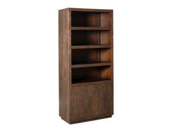 Starfurn - Boekenkast Brussel - Bruin - 45x90x200 cm