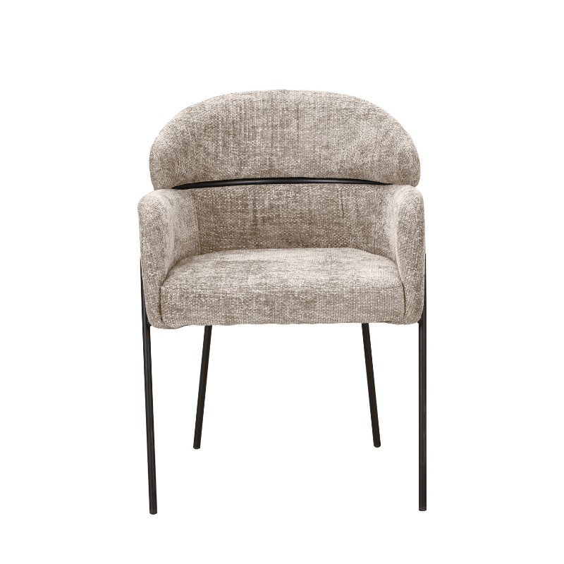 Starfurn - Eetkamerstoel Otis - Beige - 60,5x74,5x55 cm