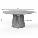 Starfurn - Salontafel Lana - Taupe - 80x80x38 cm