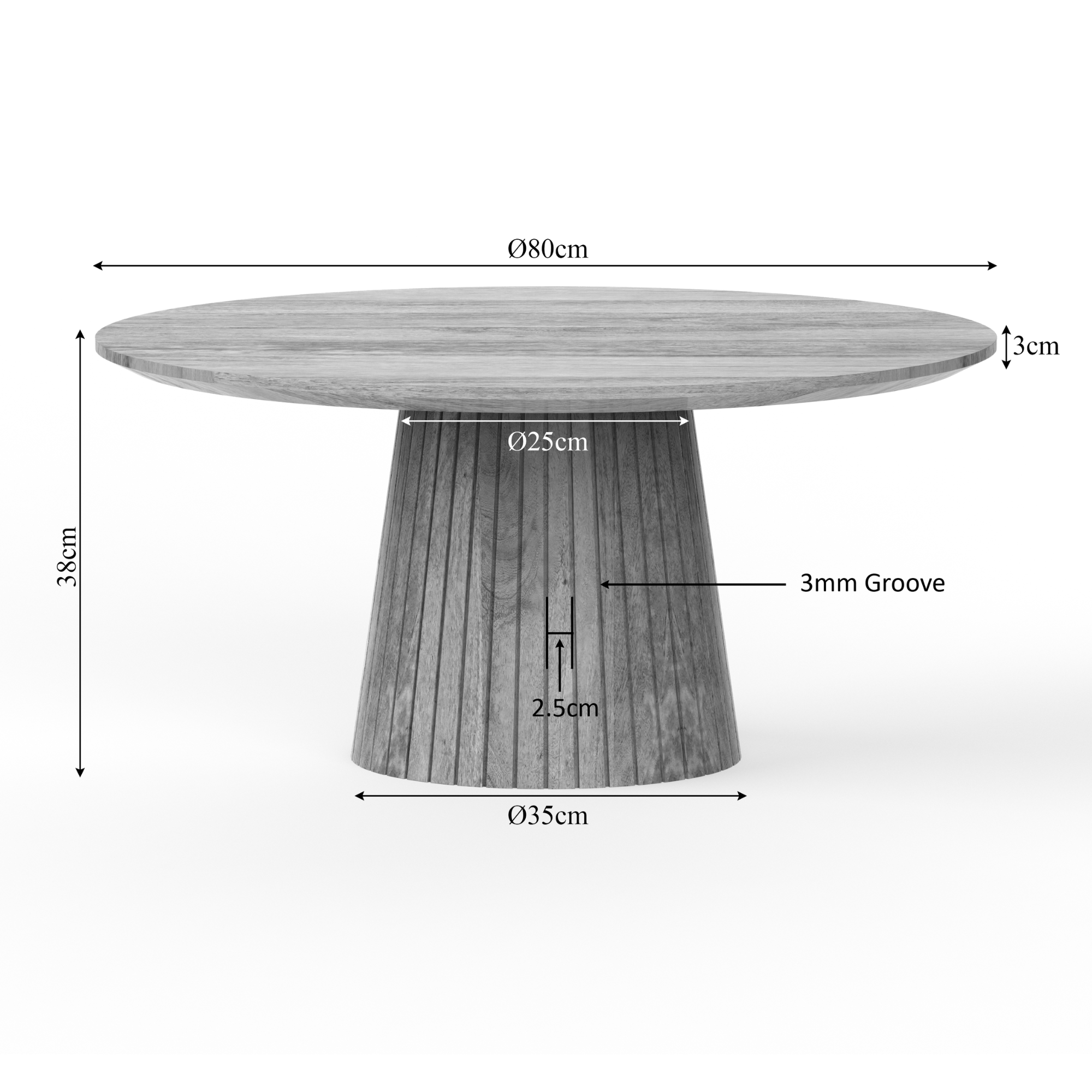 Starfurn - Salontafel Lana - Taupe - 80x80x38 cm