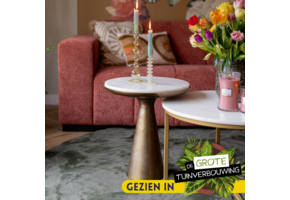 Starfurn - Bijzettafel Essy - Wit - 45x45x50 cm