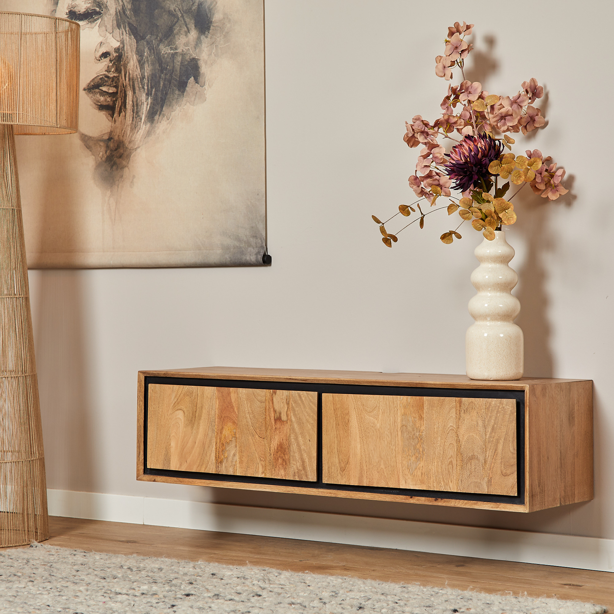 Starfurn - Tv meubel RichWood - Bruin - 35x120x30 cm