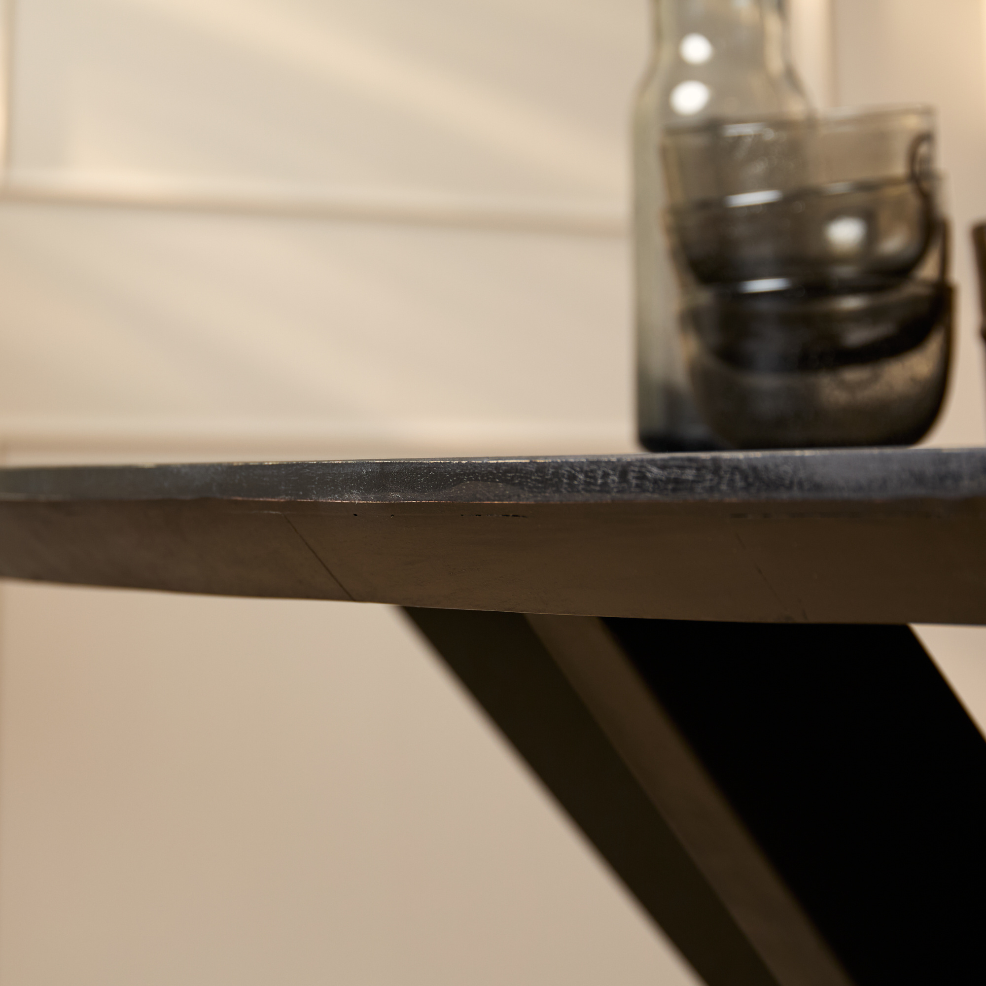 Starfurn - Eettafel Brandy - Zwart - 90x180x76 cm