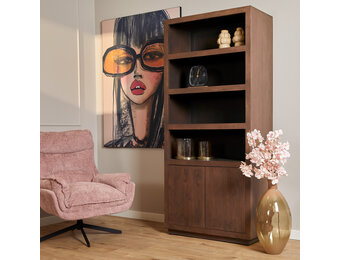 Starfurn - Boekenkast Brussel Walnut - 90 cm