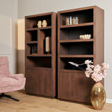 Starfurn - Boekenkast Brussel Walnut - 90 cm