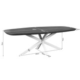 Starfurn - Eettafel Madison - Bruin - 100x200x76 cm