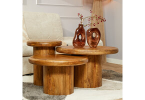 Starfurn - Salontafel Maya - Bruin - 70x70x45 cm