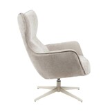 Starfurn - Fauteuil Julia - Taupe - 78x76x102 cm