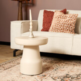 Starfurn - Bijzettafel Drum - Wit - 40x40x42 cm